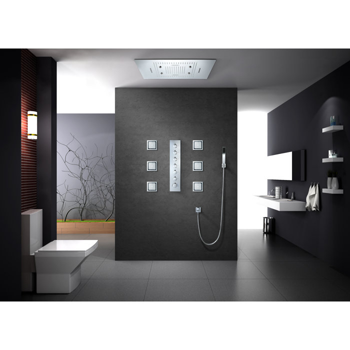 Wonderland America Thermostatic Complete Shower System with Rough in